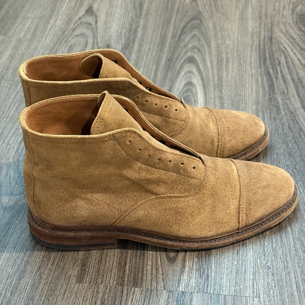Frye Paul Lace UP Chukka Boots Faded Brown Mens 8 D Made In Mexico - Picture 1 of 11